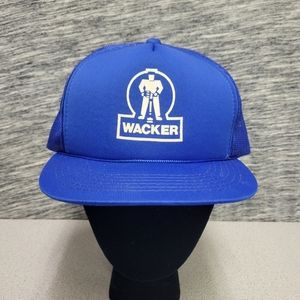 Vintage Blue Wacker Construction hat